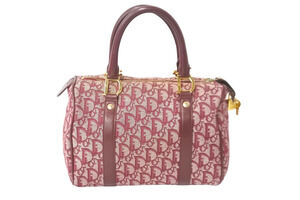Christian Dior Speedy Boston bag Trotter red jacquard